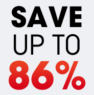 Save up to 86%