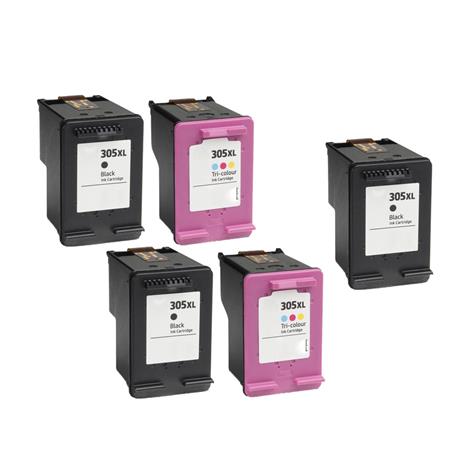 305 XL Black and Colour Remanufactured Ink Cartridge For HP Deskjet 2700  Series