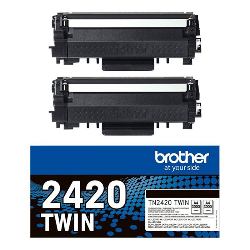 Brother TN-2420 TWIN Multipack negro