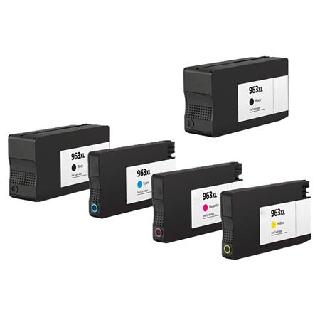 Compatible Multipack HP 963XL 2 Full Sets + 1 EXTRA Black High Capacity Ink  Cartridges 