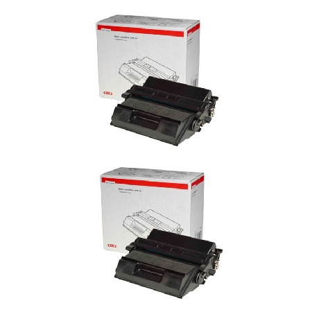 Oki 09004058 Black Original Toners Twin Pack (2 Pack)