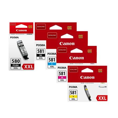 Set of ink cartridges (6x) for Canon PIXMA CLI-581 XXL,CLI-581PGBK XXL
