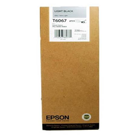 Epson T6067 (T606700) Light Black High Capacity Original Ink Cartridge