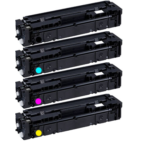 Compatible Multipack Canon 045BK/C/M/Y Full Set Standard Toner Cartridges - Printerinks.com