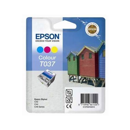 Epson T037 (T037040) Colour Original Ink Cartridge (Beach Hut)