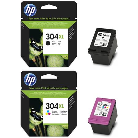 Original HP 304 / 304XL Black & Colour Ink Cartridges For ENVY