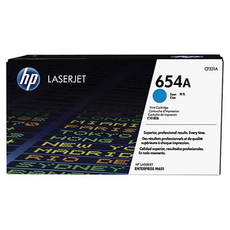 HP 654A Original Cyan Toner Cartridge (CF331A)