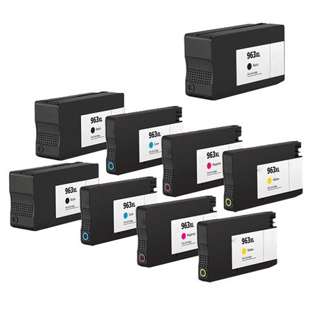 Compatible Multipack HP 963XL 2 Full Sets + 1 EXTRA Black High Capacity Ink  Cartridges 