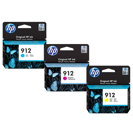HP 912 (6JR41AE) C/M/Y Standard Capacity Original Ink Cartridge Multipack 