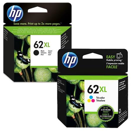 Compatible Multipack HP 62XL Full Set + 1 EXTRA Black Ink Cartridges 