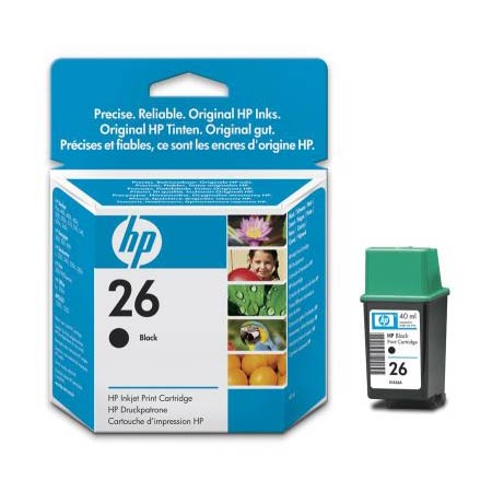 HP 26 Black Original Inkjet Print Cartridge