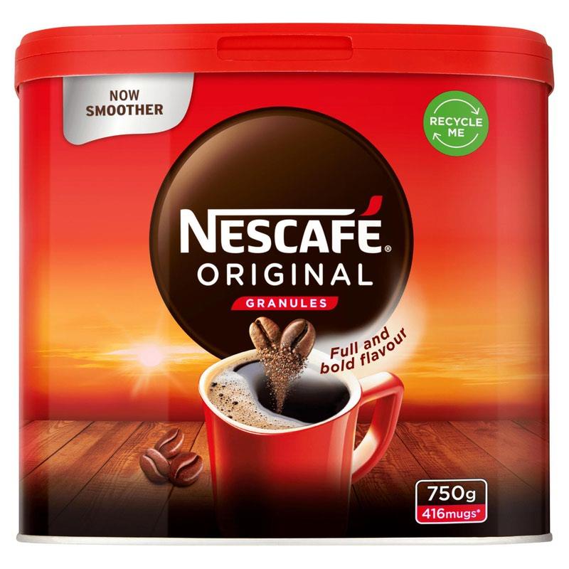 Nescafe Original Granules Instant Coffee 750g (Single Tin)