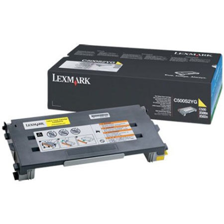 Lexmark C500S2YG Original Yellow Standard Capacity Toner Cartridge