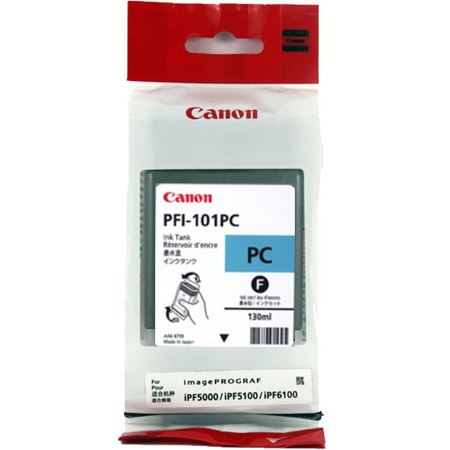 Canon PFI-101PC Original Photo Cyan Ink Cartridge - Printerinks.com