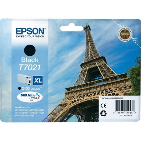 Epson T7021 (T702140) Black High Capacity Original Cartridge (Eiffel Tower)