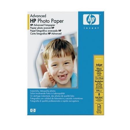 HP Q8696A Advanced Glossy Photo Paper 130 x 180 mm 250gsm (25 Sheets)