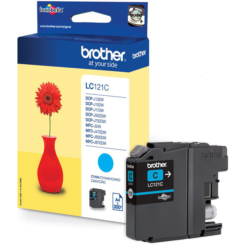 Brother LC121C Cyan Original Ink Cartridge