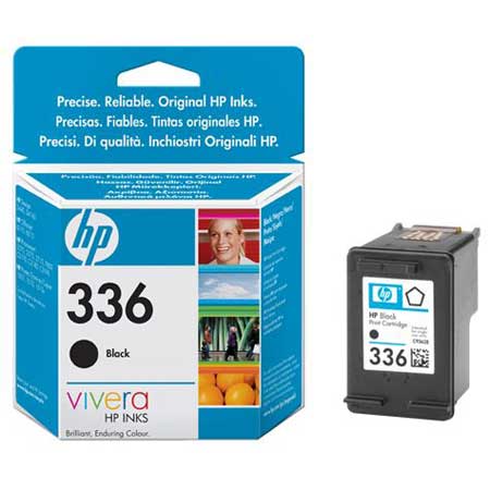 HP 336 Black Original Inkjet Print Cartridge with Vivera Ink