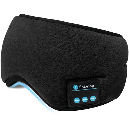 2 in 1 Sleeping Mask with Built-in Speakers & Microphone - Washable