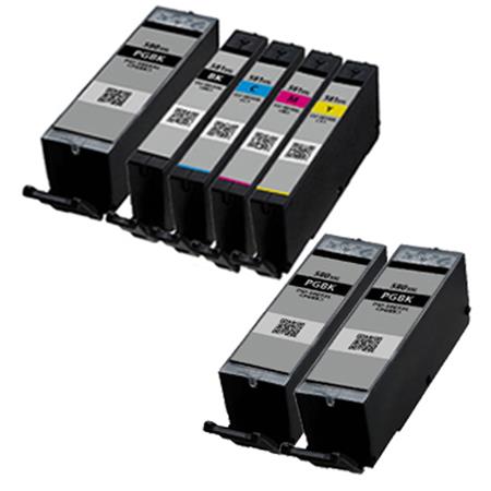 Canon PGI-580XXL and CLI-581XXL Extra High Capacity Compatible Ink  Cartridges