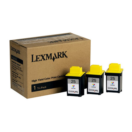 Lexmark No. 25 Colour Triple Pack Original Cartridge