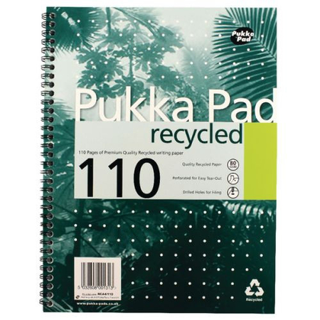 Pukka A4 Recycled Pad PK3