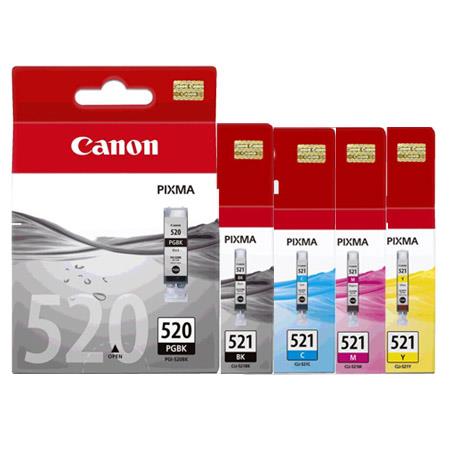 Canon PGI-520PGBK / CLI-521BK/C/M/Y bläckpatron 10-pack (varumärket 123ink)