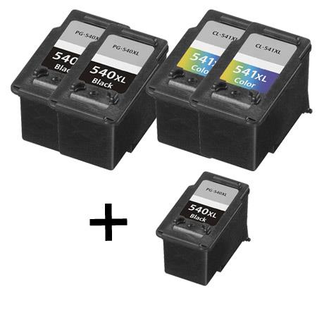 Canon 540XL/541XL - SWITCH Pack x 2 5222B005, 5226B005 compatible 'Ink  Level' ink jets
