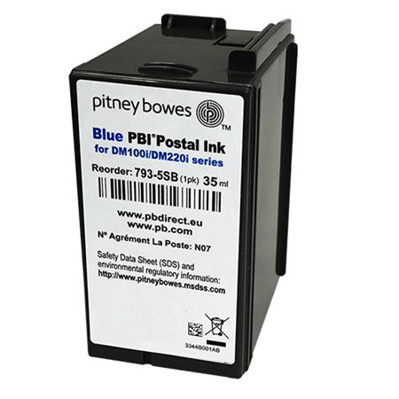 Pitney Bowes Original OEM BLUE DM100i Franking Machine Ink Cartridge 793-5SB 