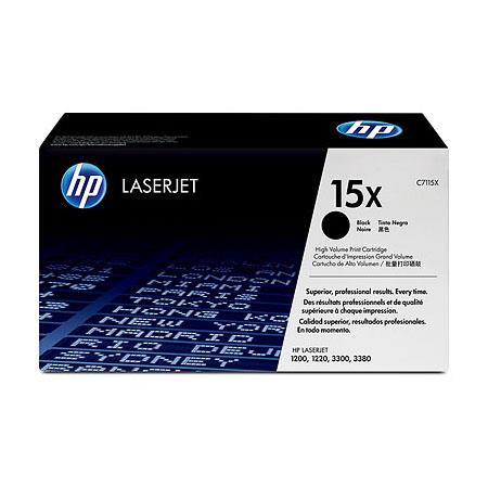 HP LaserJet C7115X Black Original High Capacity Print Cartridge with Ultraprecise Technology