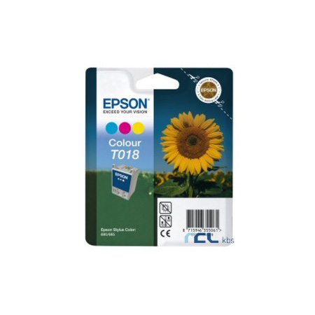 Epson T018 (T018401) Colour Original Ink Cartridge (Sunflower)