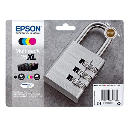 Compatible Multipack Epson 35XL (T3591/94) Full Set + 2 EXTRA Black High  Capacity Ink Cartridges 