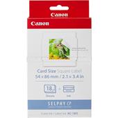 Canon KC-18IS Colour Ink Cartridge/Credit Card Sized Label Set - 18 Sheets