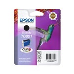 Epson T0801 (T080140) Black Original Ink Cartridge (Hummingbird)