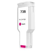 Compatible Magenta HP 738 High Capacity Ink Cartridge (Replaces HP 676M7A)