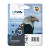 Epson T007/T008 (T007403) Original Ink Cartridge Multi Pack (Eagle and Parrot)