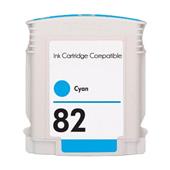 Compatible Cyan HP 82 High Capacity Ink Cartridge (Replaces HP C4911A)