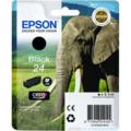 Epson 24 (T242140) Black Original Claria Photo HD Standard Capacity Ink Cartridge (Elephant)