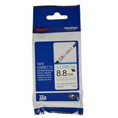 Brother HSE-221 Original P-Touch Label Tape (8.8mm x 1.5m) Black On White