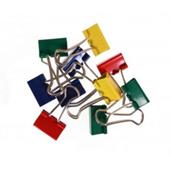 Value Fold Back Clips 19mm Assorted Colour PK50