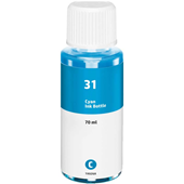 Compatible Cyan HP 31 Ink Bottle (Replaces HP 1VU26AE)