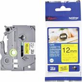 Brother TZe-631S Original P-Touch Label Tape (12mm x 4m) Black On Yellow