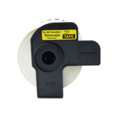 Compatible Brother DK-44605 P-Touch Label Tape (62mm x 30.48m) Black On Yellow