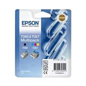 Epson T066/T067 (T066140BA) Original Cartridge Combo Pack (Paperclip)