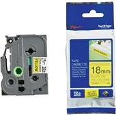 Brother TZe-S641 Original P-Touch Label Tape (18mm x 8m) Black On Yellow