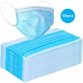 3-Ply Medical Disposable High Quality Protective Face Mask 50 Pack