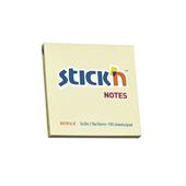 ValueX Stickn Notes 76x76mm 100 Sheets Pastel Yellow Pack of 12