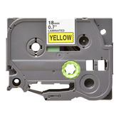 Compatible Brother TZe641 P-Touch Label Tape - 3/4 x 26.2 ft (18mm x 8m) Black on Yellow