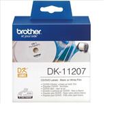 Brother DK-11207 Original P-Touch Label Tape (58mm x 100) Black On White
