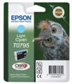 Epson T0795 (T079540) Light Cyan Original Ink Cartridge (Owl)
